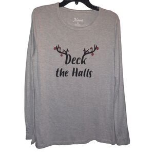 Natural Reflections Long Sleeve Gray Tee Medium